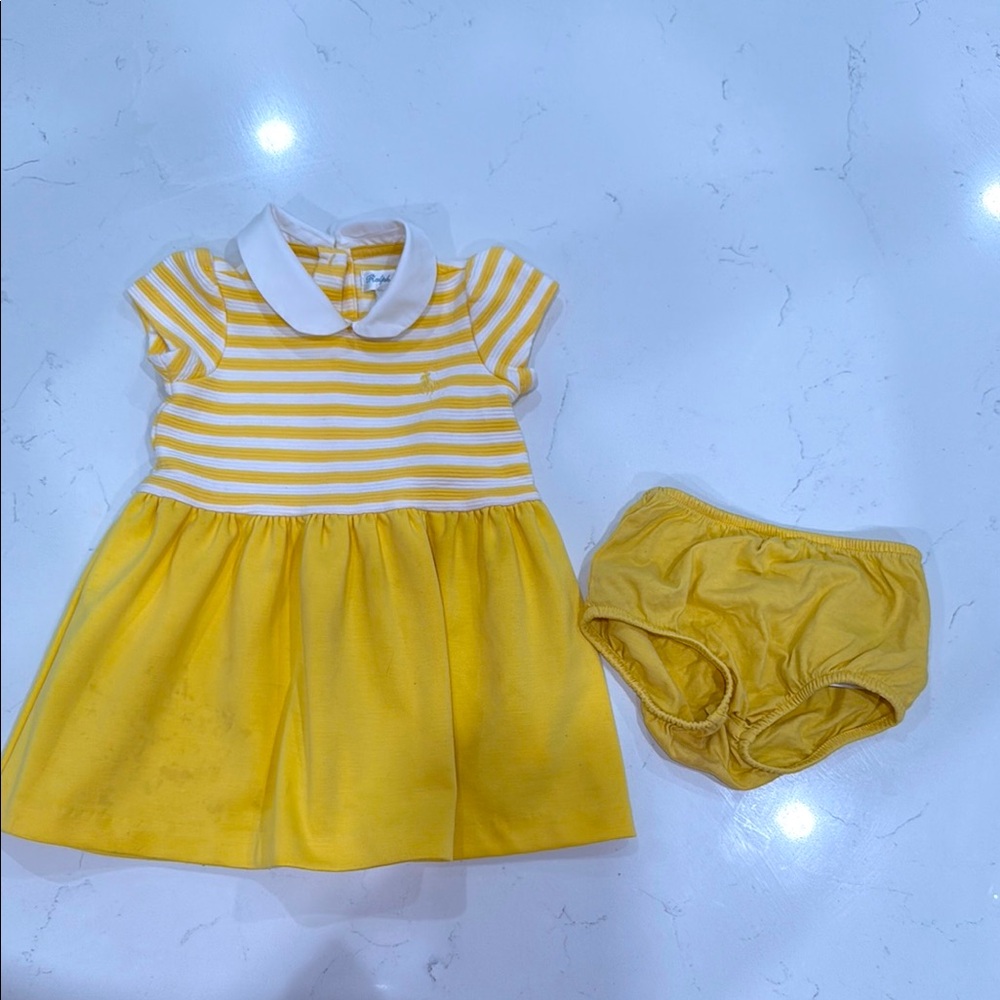 Ralph Lauren Baby Dress with Bloomers 6M